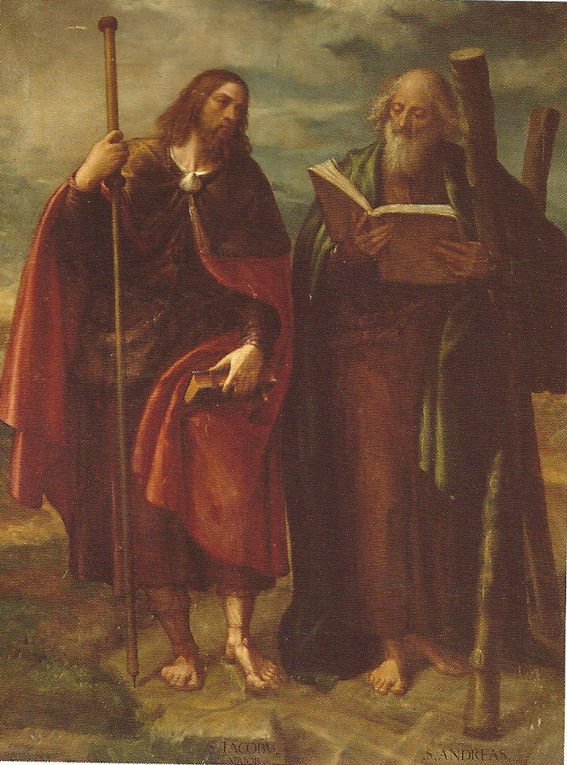 Resultado de imagen de santiago y san andrés  monasterio el escorial