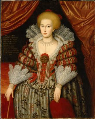 Anónimo: La reina María Eleonora de Brandenburgo. Museo Nacional de Estocolmo.