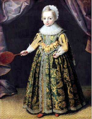 Anónimo: La reina Cristina de Suecia a los 6 años de edad, ca. 1632.